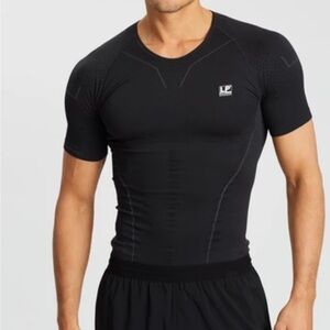 LP support Men's compression Athletic men’s black Shirt Sz L